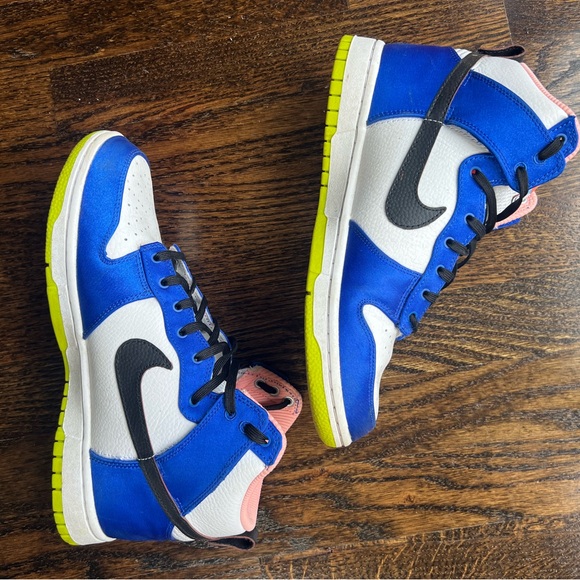 Nike Dunk High Blue Satin *like new* - Picture 5 of 9